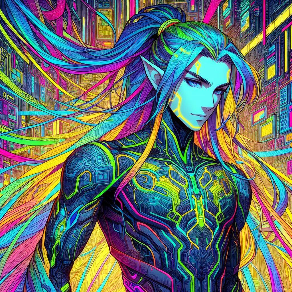 長髪男子アンドロイド