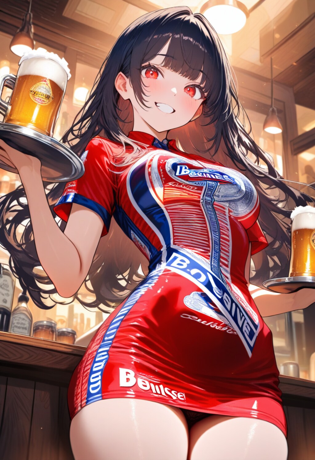 rina-chan in budweiser carnival
