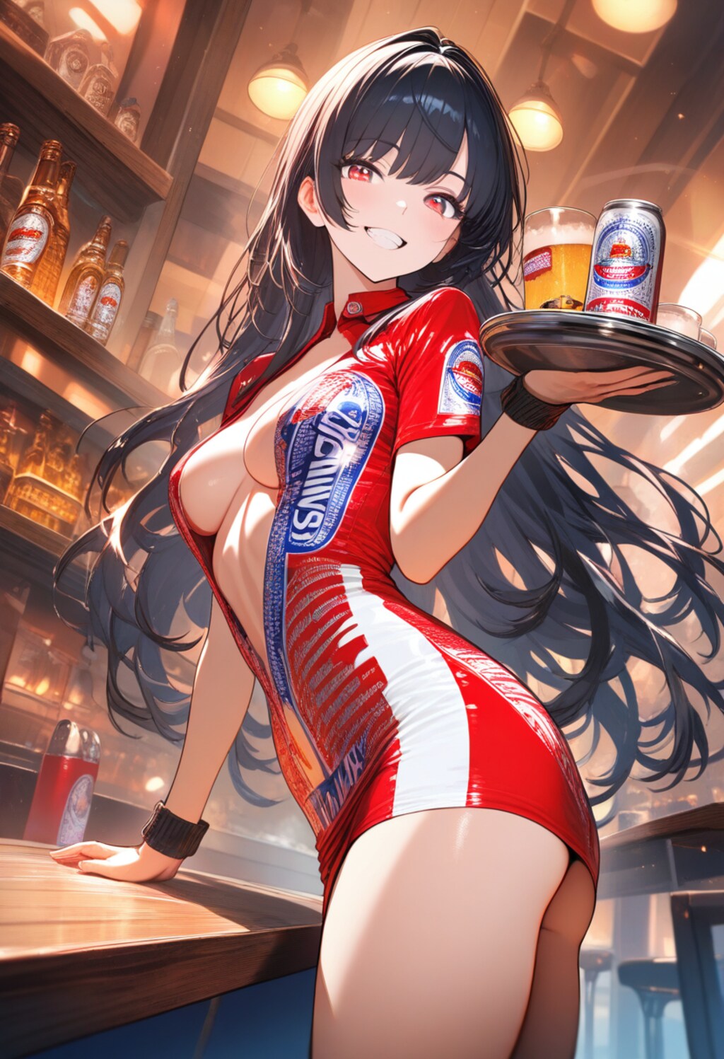 rina-chan in budweiser carnival