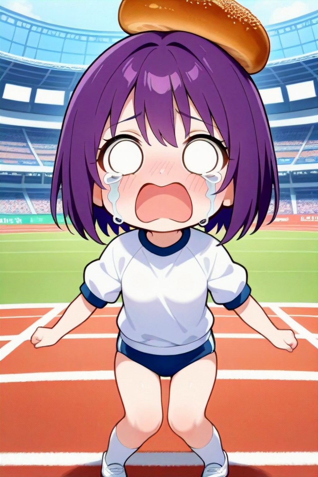 泣く紫髪ちゃん