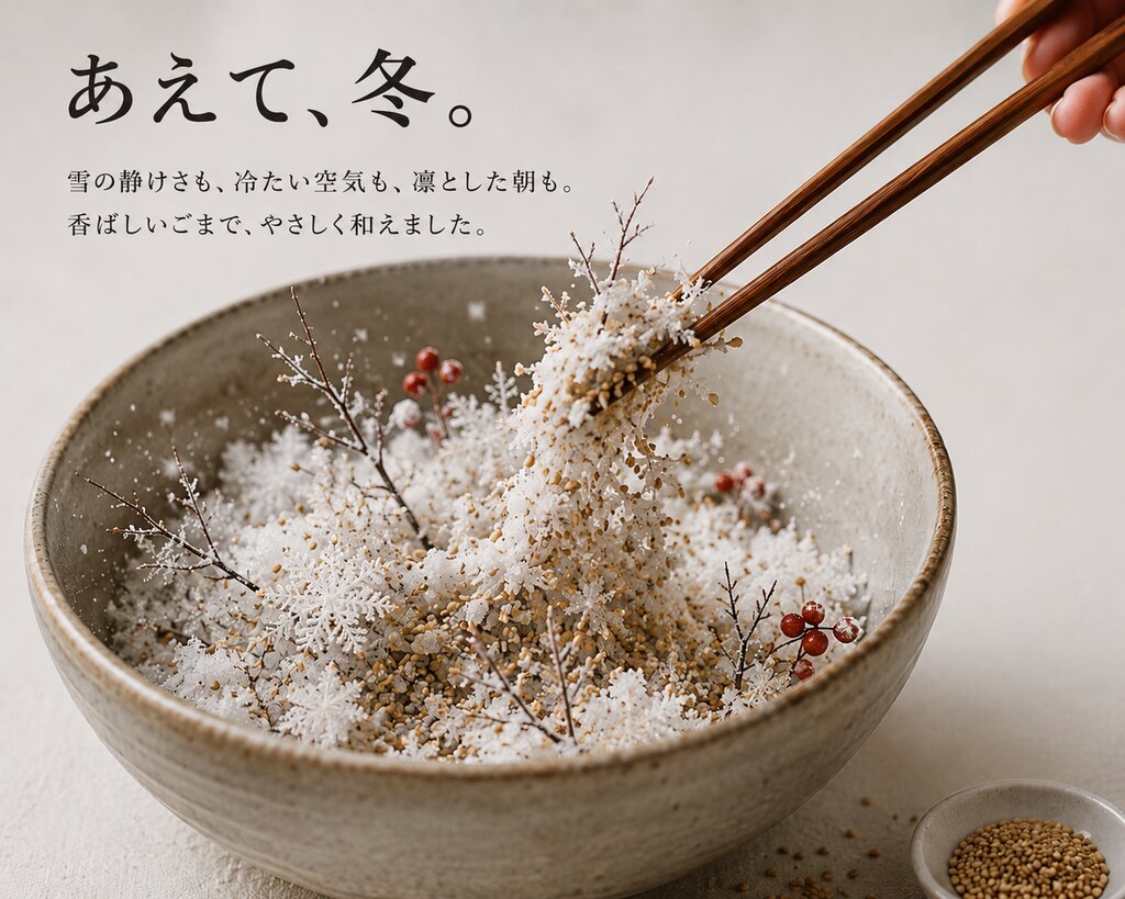 冬の胡麻和え