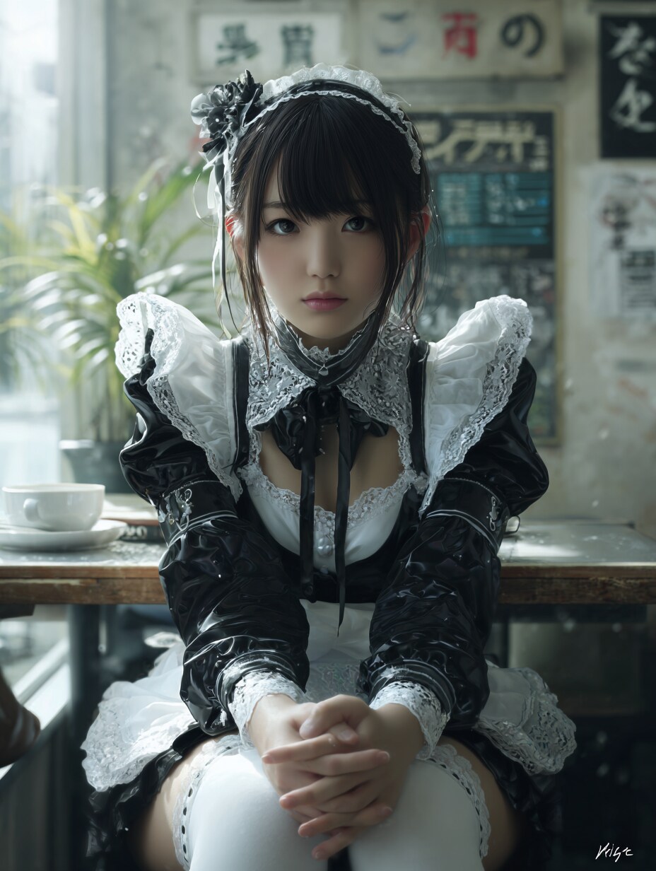 喫茶店のメイドちゃん02