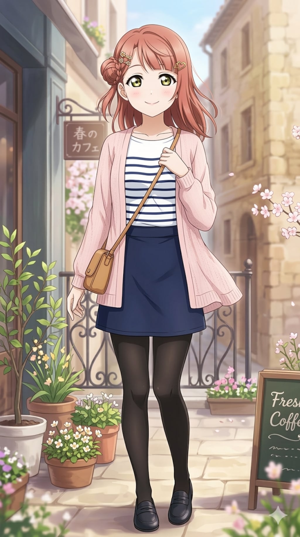 春の街角×ボーダーファッション【3/3】