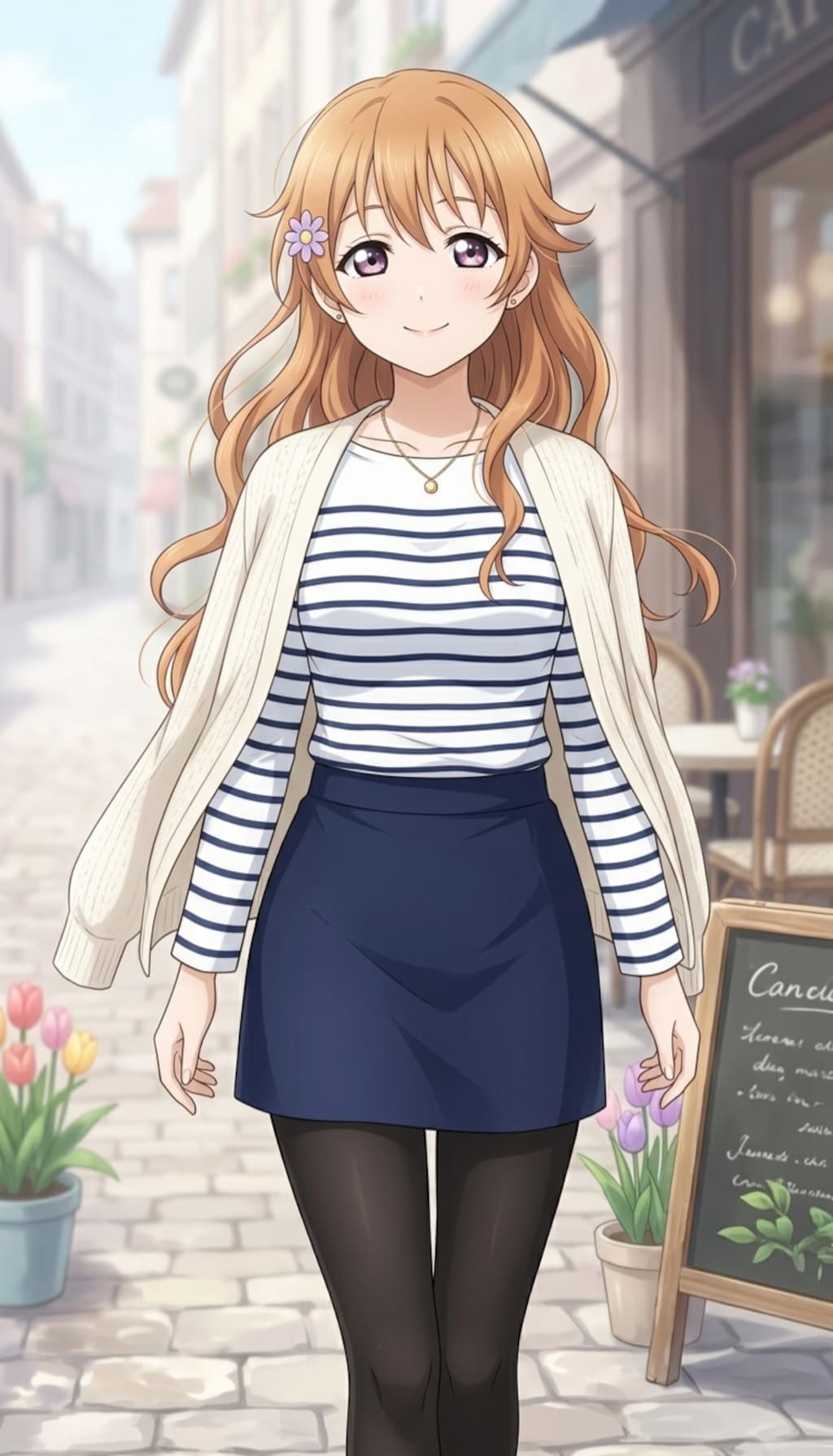 春の街角×ボーダーファッション【3/3】