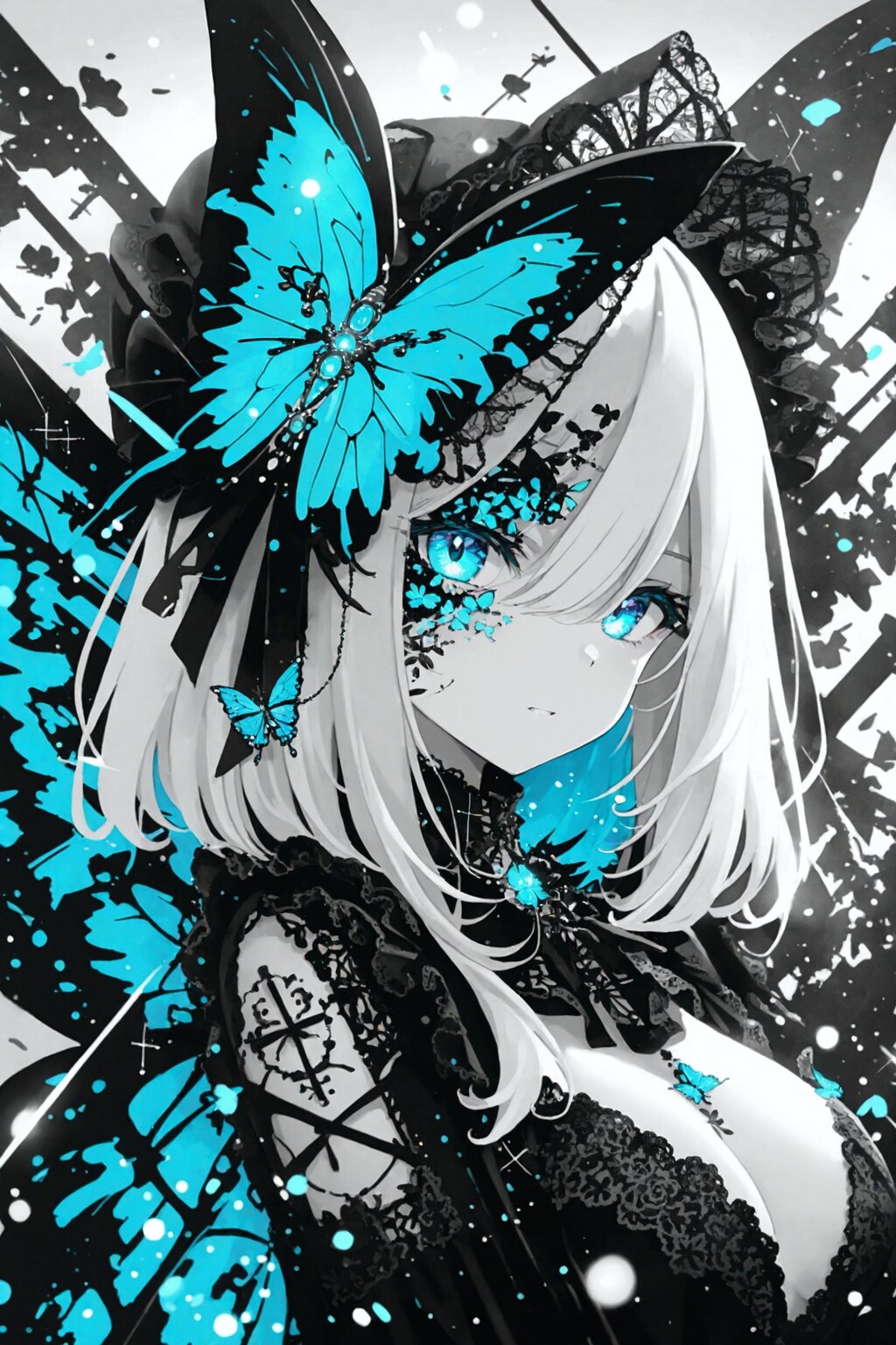 浮かび上がる青の煌めき