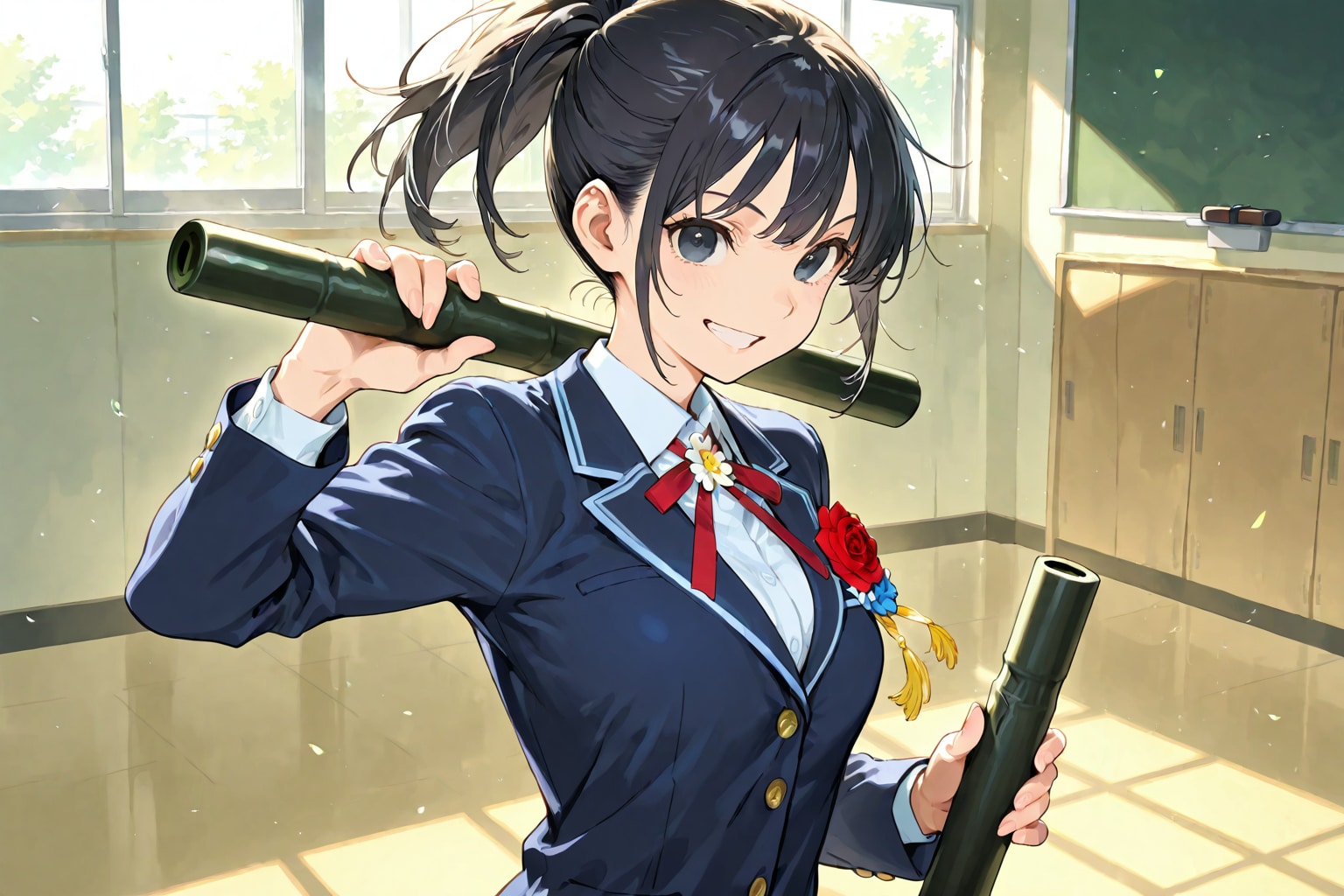 卒業証書二刀流 | の人気AIイラスト・グラビア