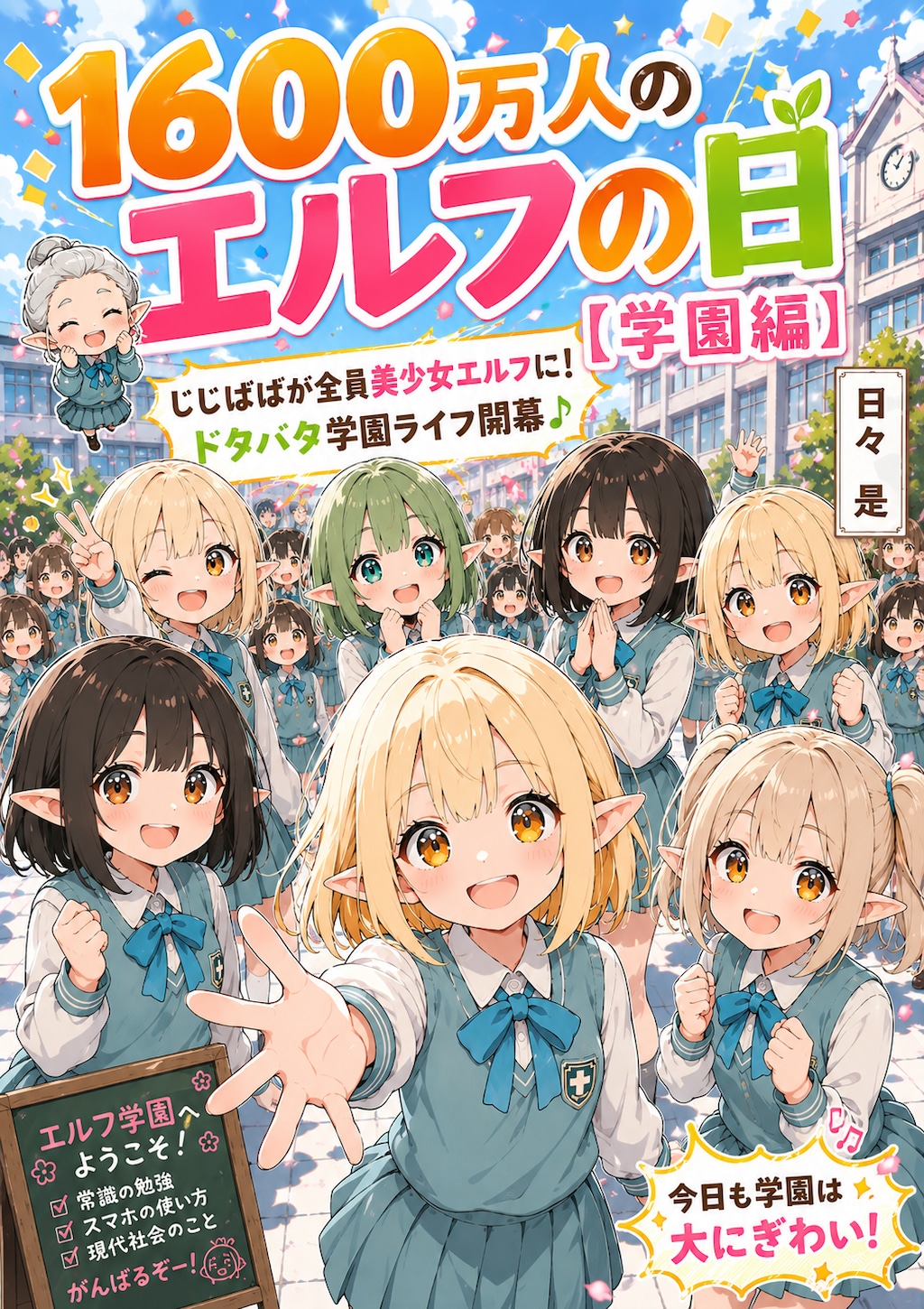 じじばばが全員美少女エルフに⁉︎『１６００万人のエルフの日【学園編】』