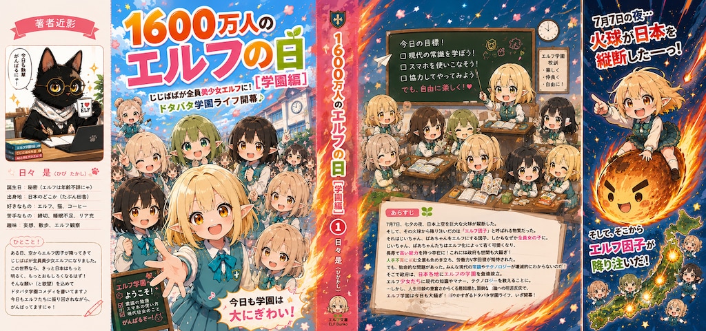 じじばばが全員美少女エルフに⁉︎『１６００万人のエルフの日【学園編】』