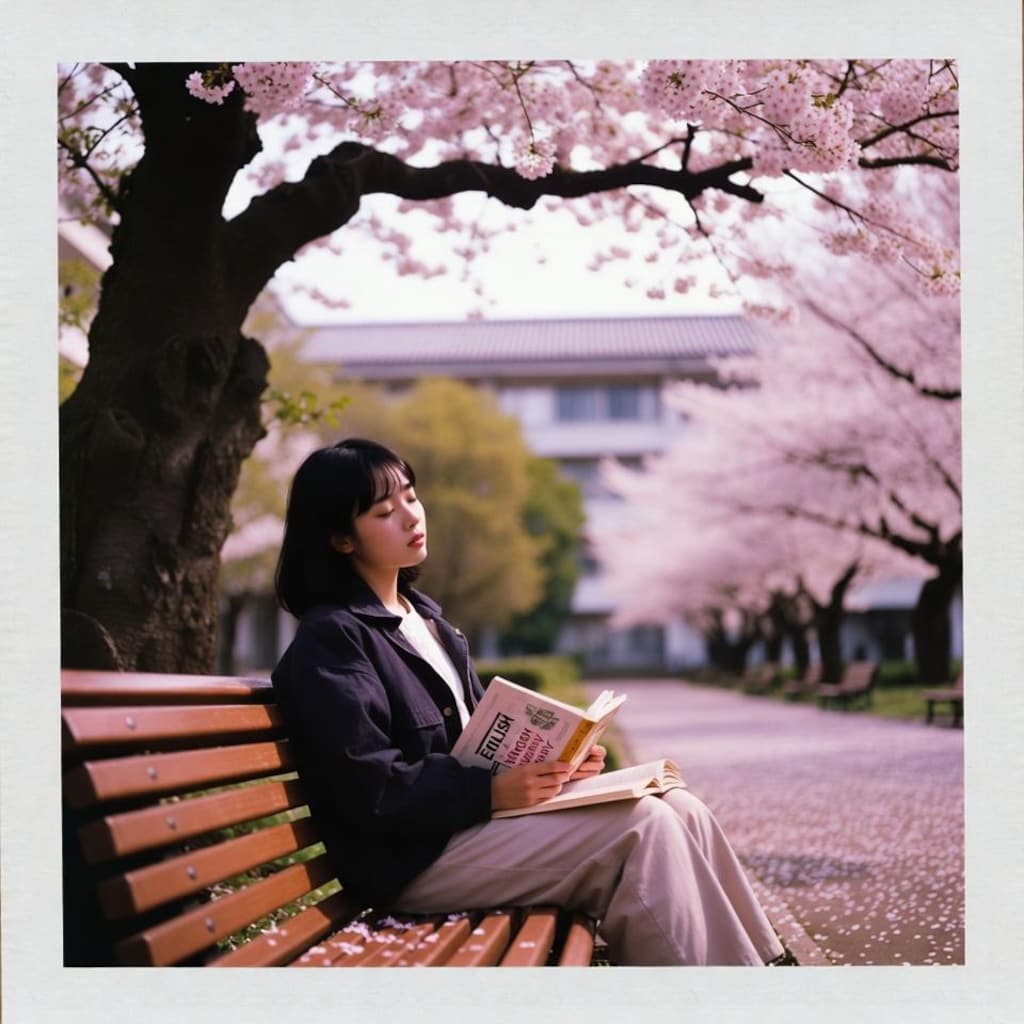 桜の下の君を、こっそり