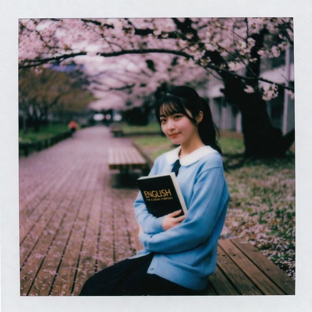 桜の下の君を、こっそり