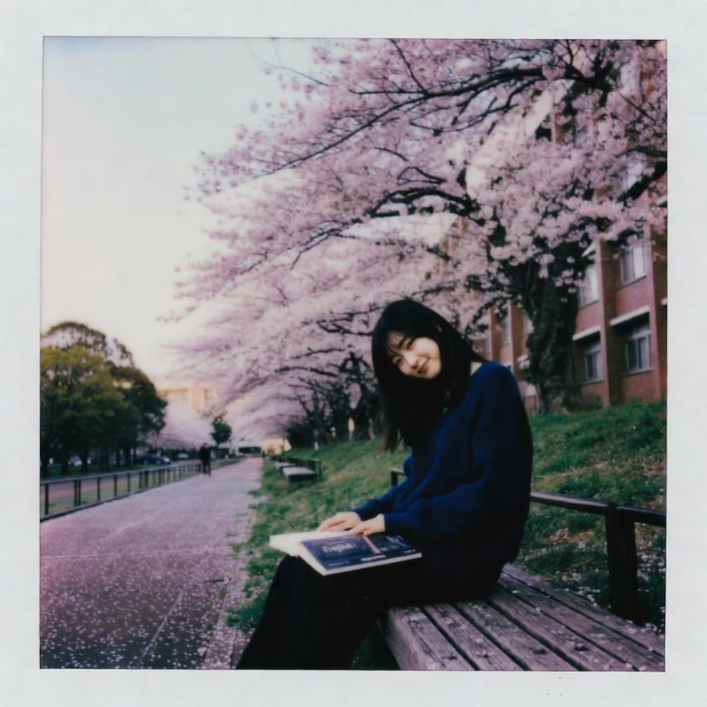 桜の下の君を、こっそり