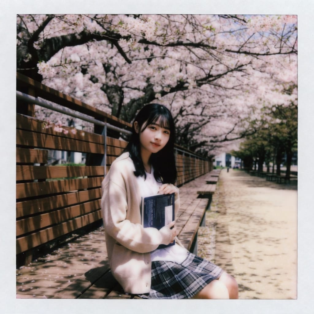 桜の下の君を、こっそり