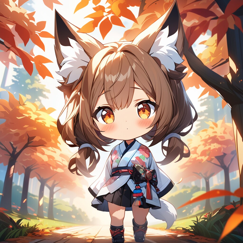 森に佇む妖狐ちゃん