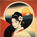 富士山年初の日出  浮世絵の美学 2枚目
