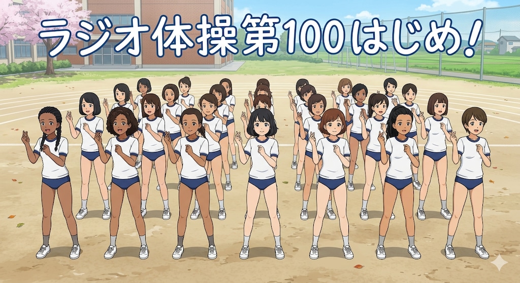 ラジオ体操第100企画作品です