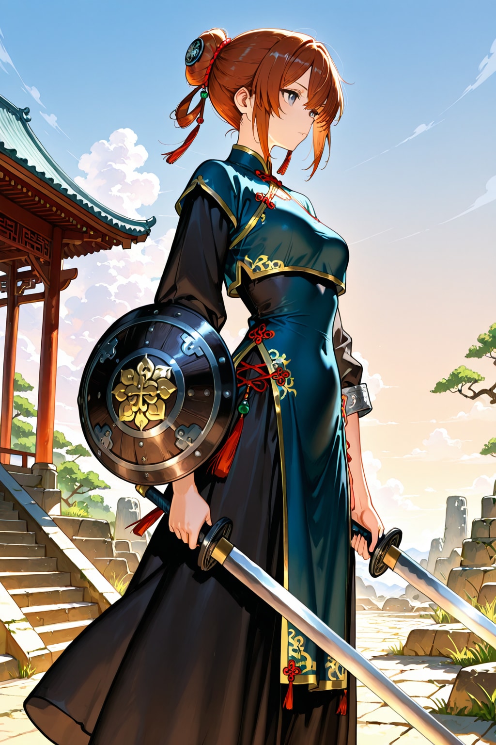 fantasy Chinese outfit, fantasy warrior style