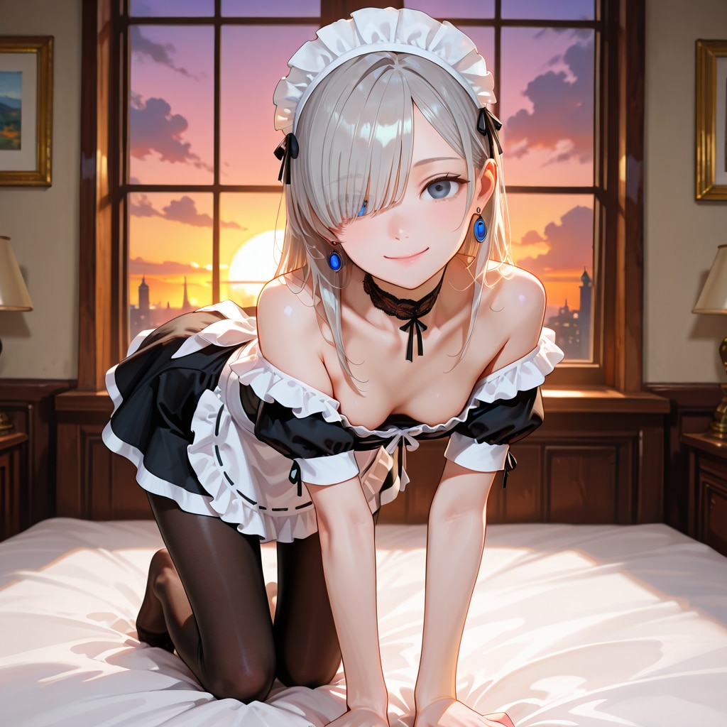 由璃亜 Maid Costume (7)