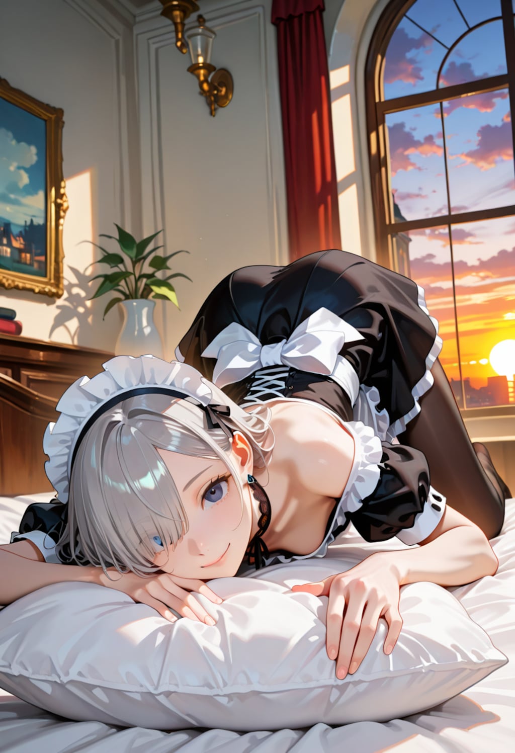 由璃亜 Maid Costume (7)