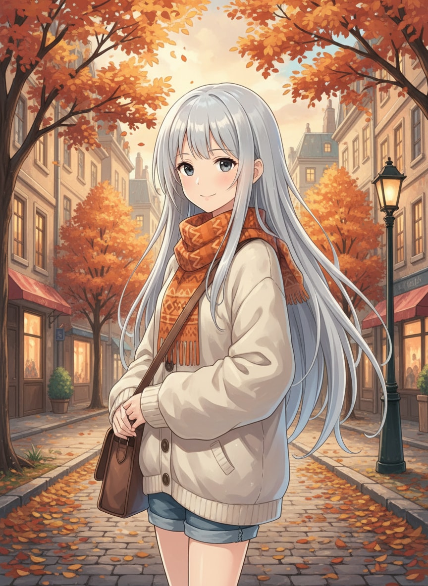 銀髪ガール＿2025/11/21 | の人気AIイラスト・グラビア