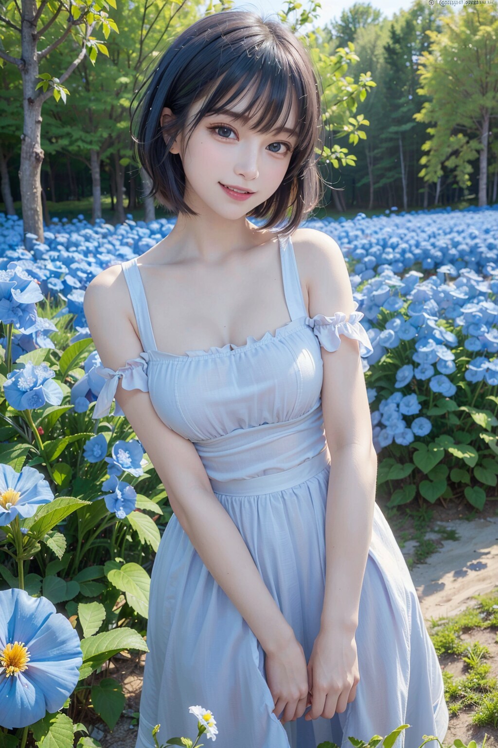 女の子×花