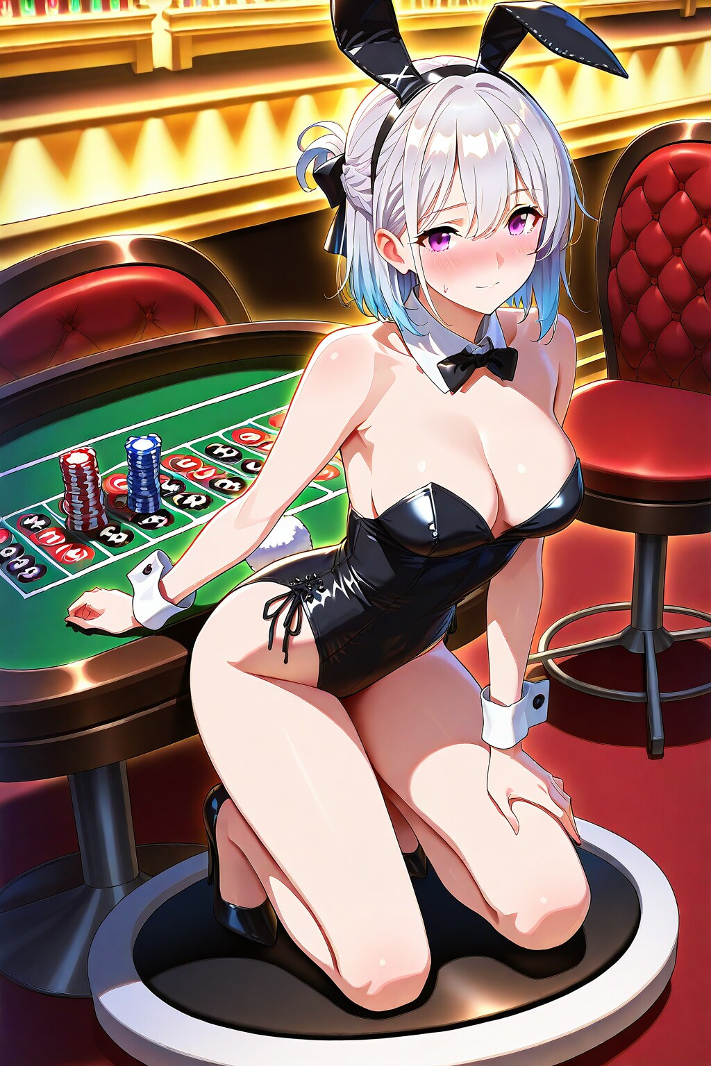 (852HQ)銀髪ちゃんバニーガール