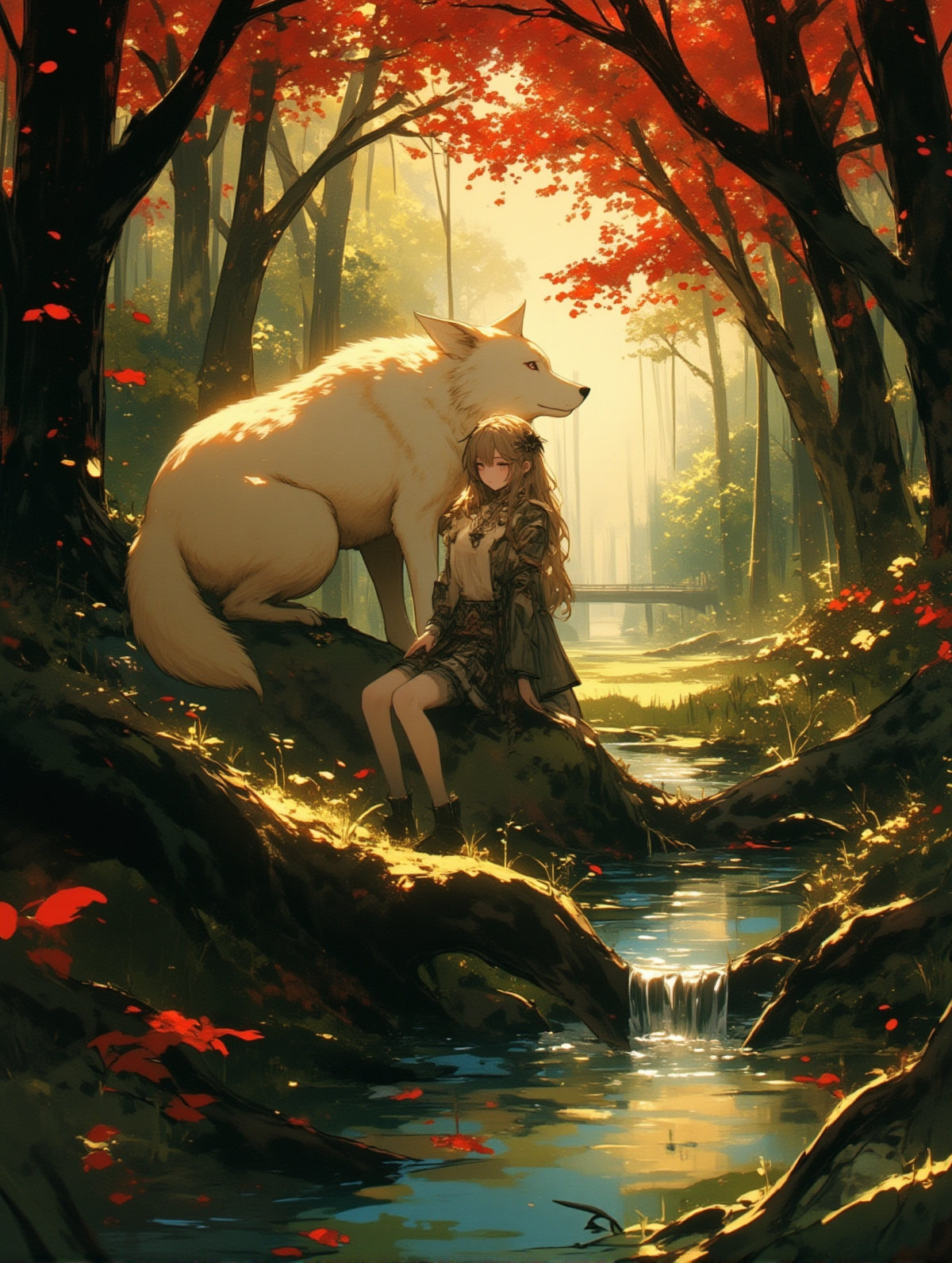 オオカミと娘_28 | の人気AIイラスト・グラビア