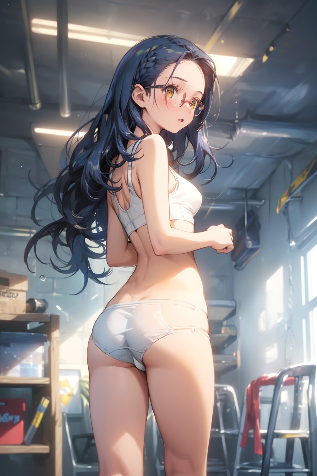 スポブラの眼鏡っ娘
