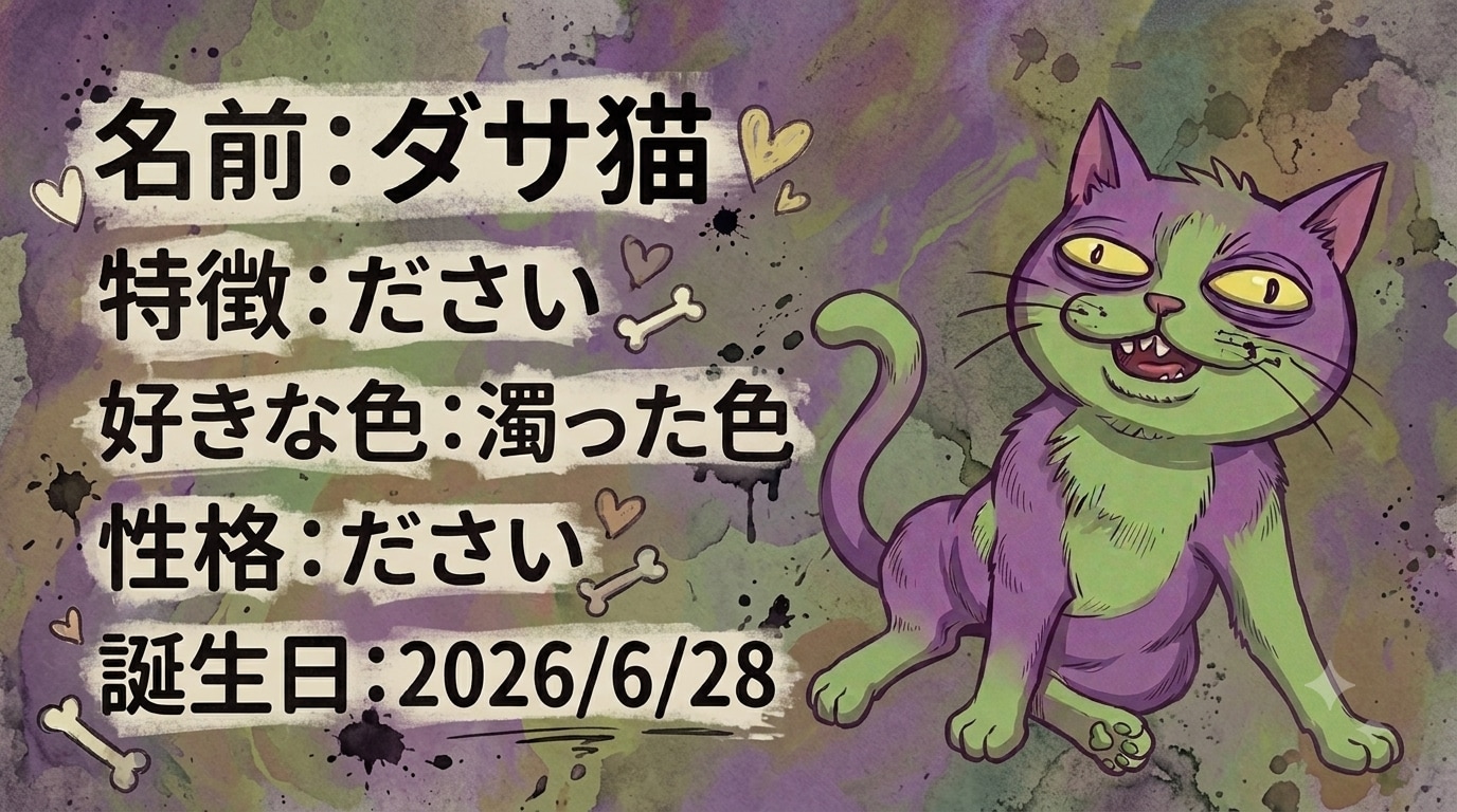 ダサ猫紹介画像