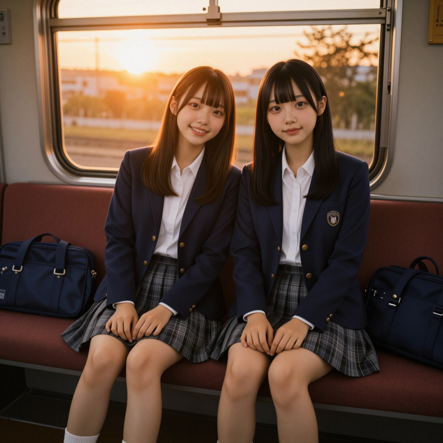 帰りの電車🚃