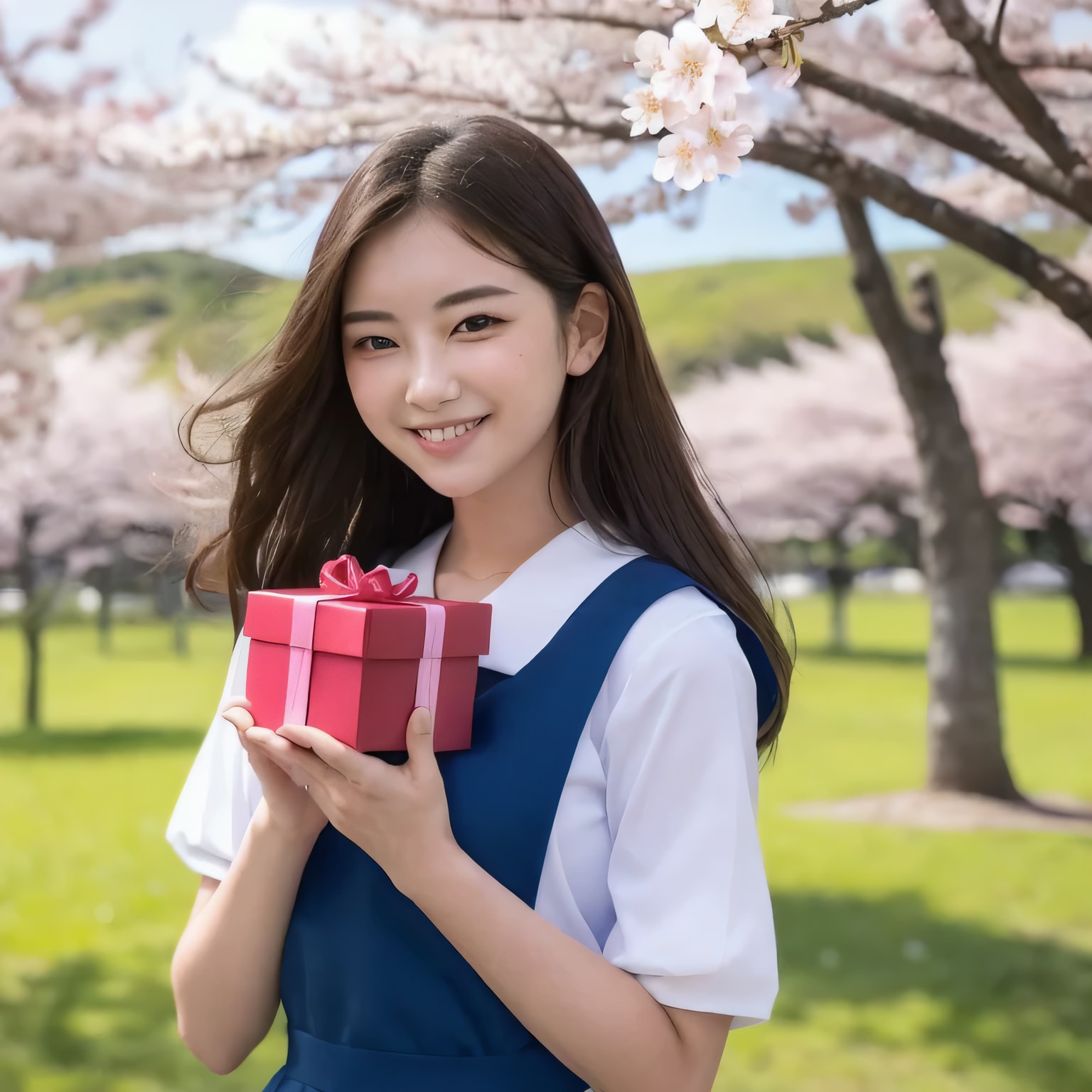 黒髪ロングでセーラー服の美女３６ | の人気AIイラスト・グラビア