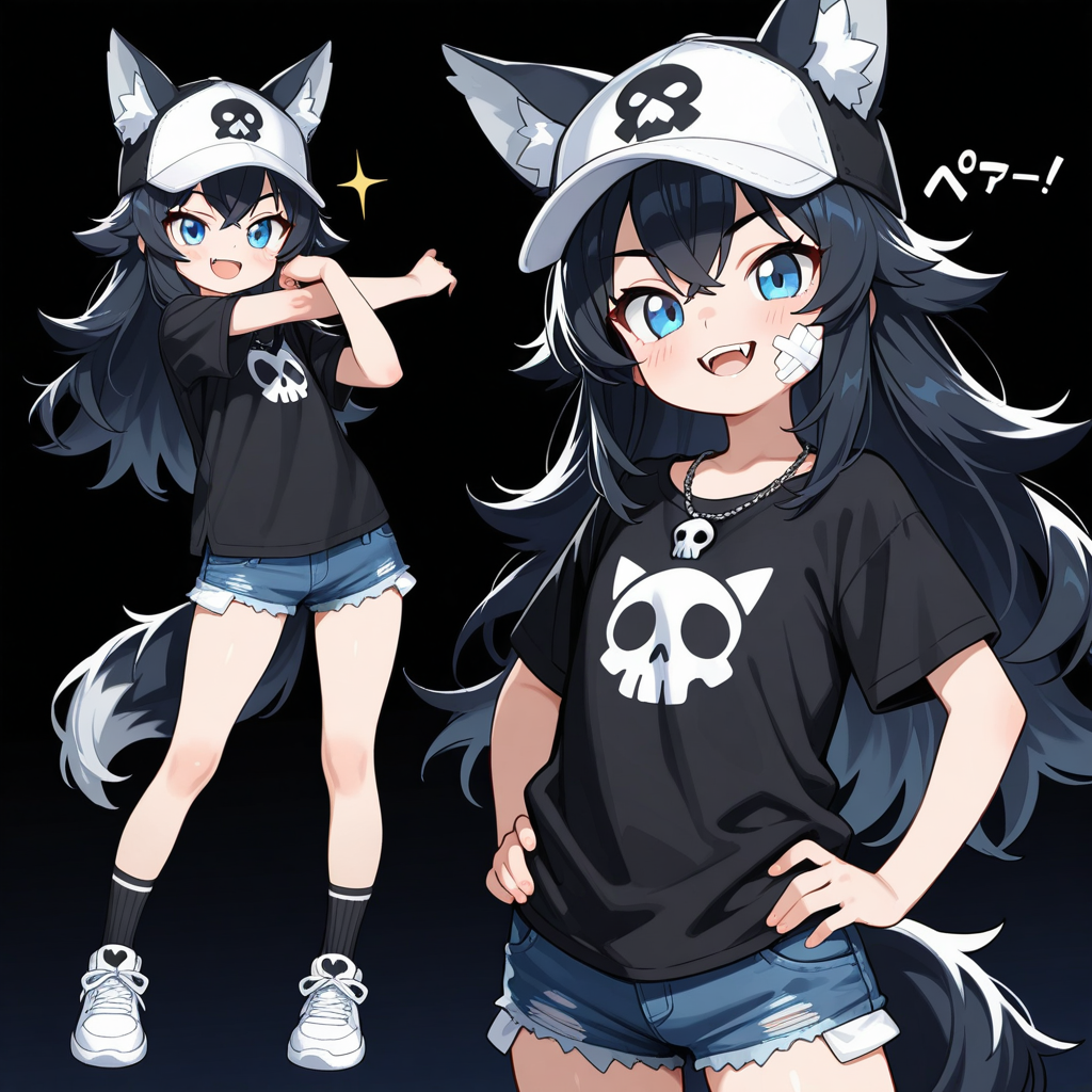 ナルヨちゃんのドクロコーデ