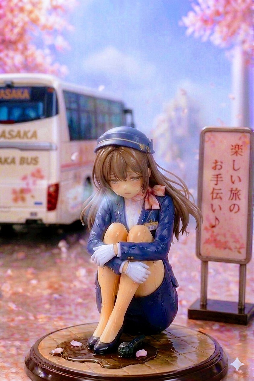 Geminiで修学旅行中のPAで、何かに間に合わなかったバスガイドさんフィギュア