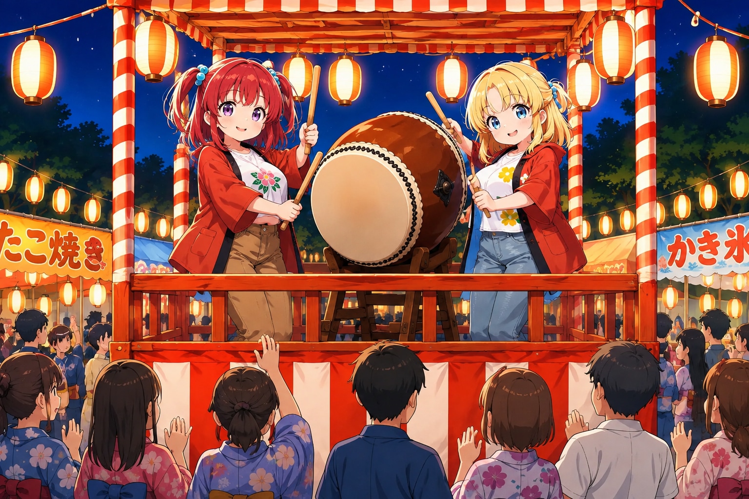 めぐみ＆まりあの太鼓パフォーマンス