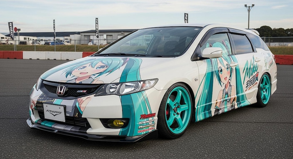 ホンダエアウェイブ初音ミク痛車