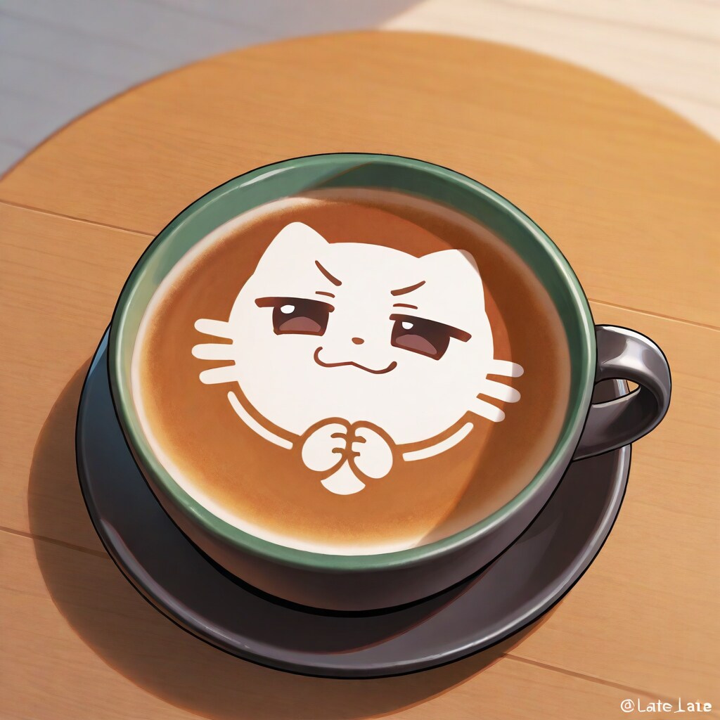 どや顔ラテアート