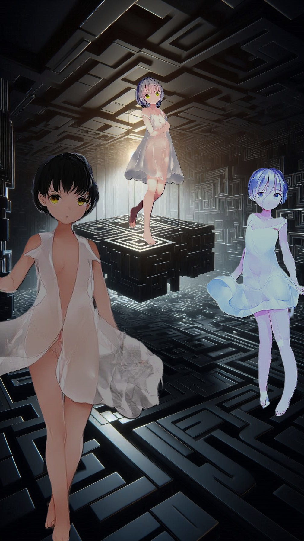 ３光と影の迷路（脱出） | の人気AIイラスト・グラビア