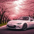 車と桜 3枚目