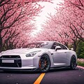 車と桜 2枚目