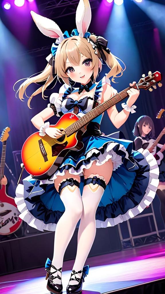 ライブギターラビット | の人気AIイラスト・グラビア