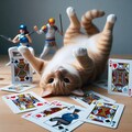 カードゲームする猫 8枚目
