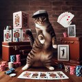 カードゲームする猫 4枚目