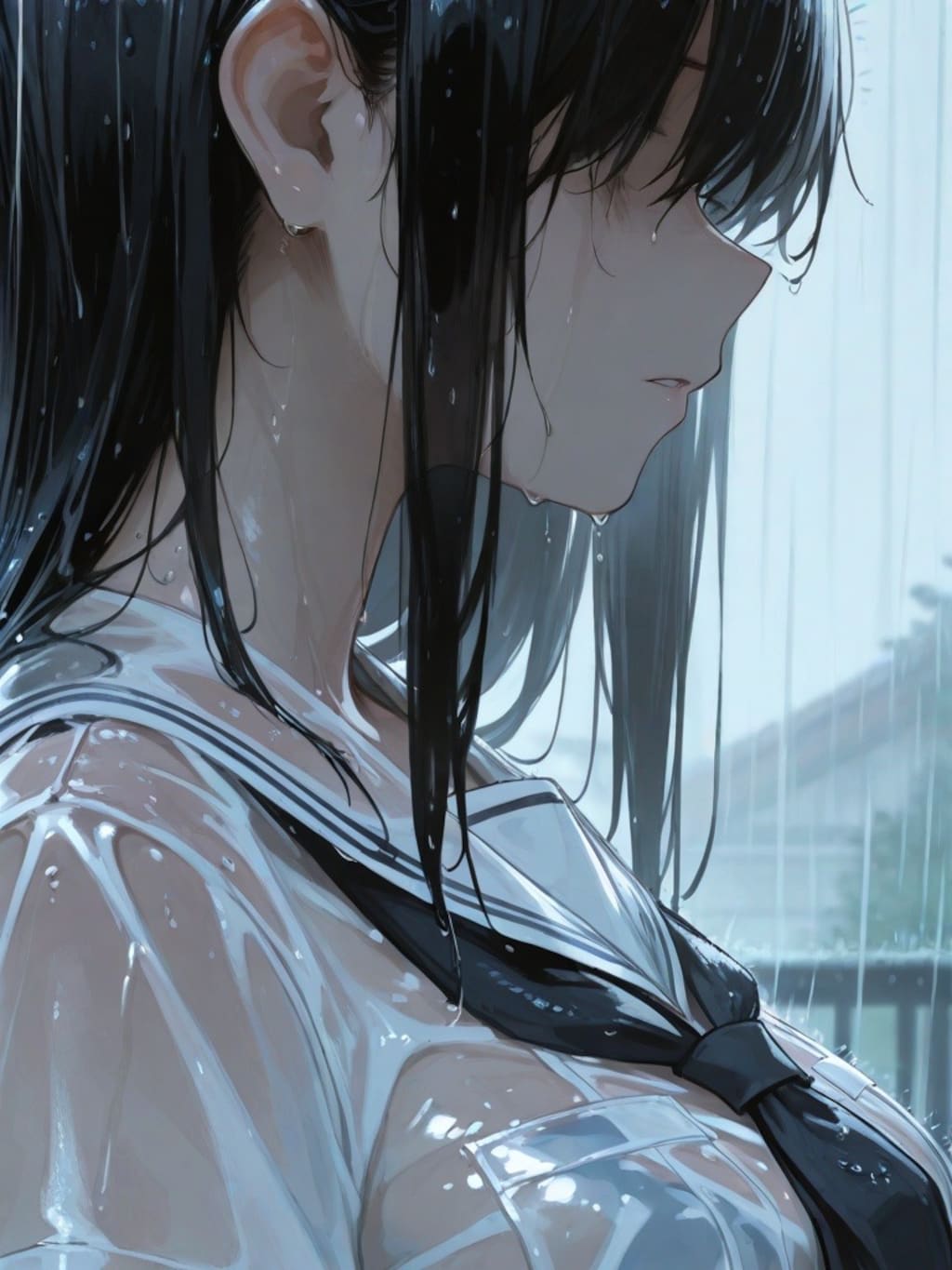 きみは雨にぬれて ぼくの眼を少し見ていた