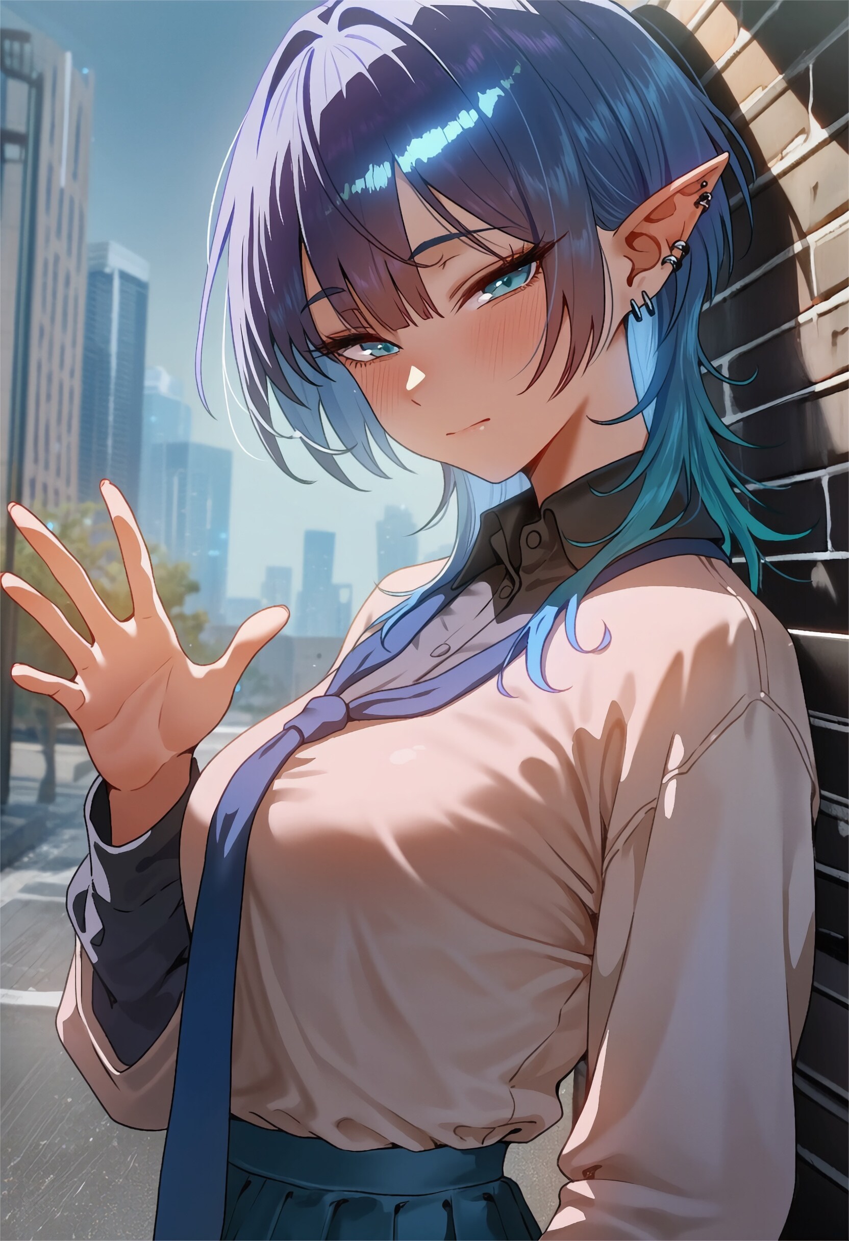 こう見えてM属性な彼女【高嶺青エルフ】