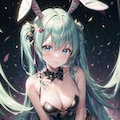 初音未來 初音ミク Miku VOCALOID ツインテール 兔女郎 バニーガール 2枚目