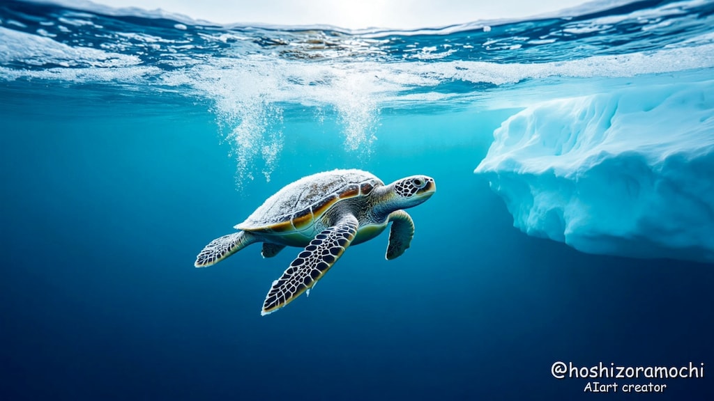 氷海に浮かぶ古代の使者 - An ancient messenger floating on the frozen sea
