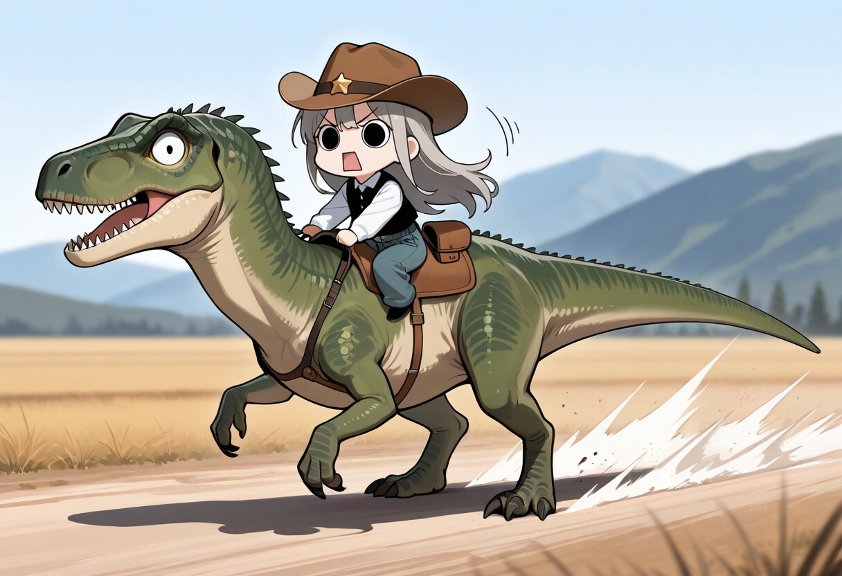 えらいこっちゃ嬢の恐竜えらいこっちゃーちゃらっちゃー | の人気AIイラスト・グラビア