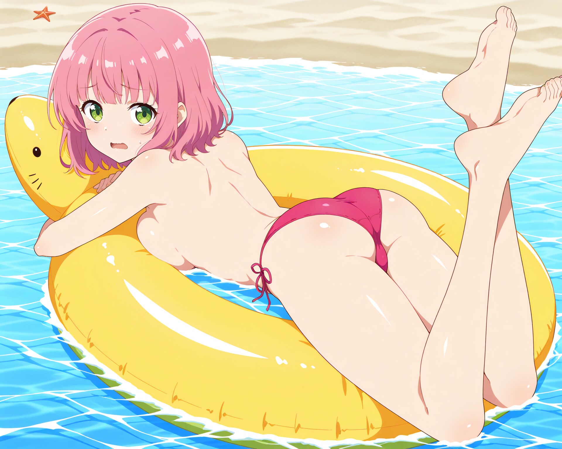 遊んでたら上だけ流されて
