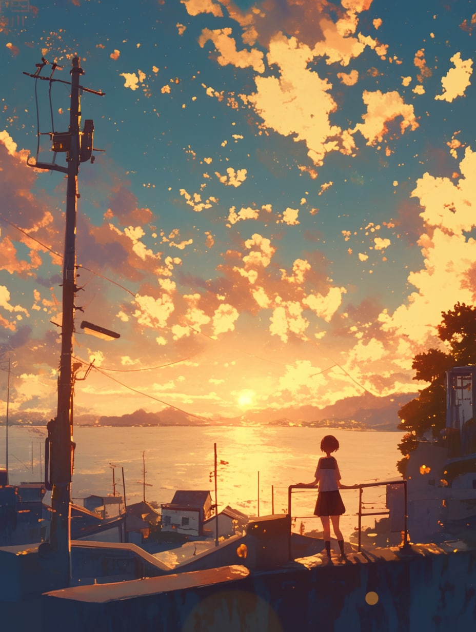 夕陽 | の人気AIイラスト・グラビア