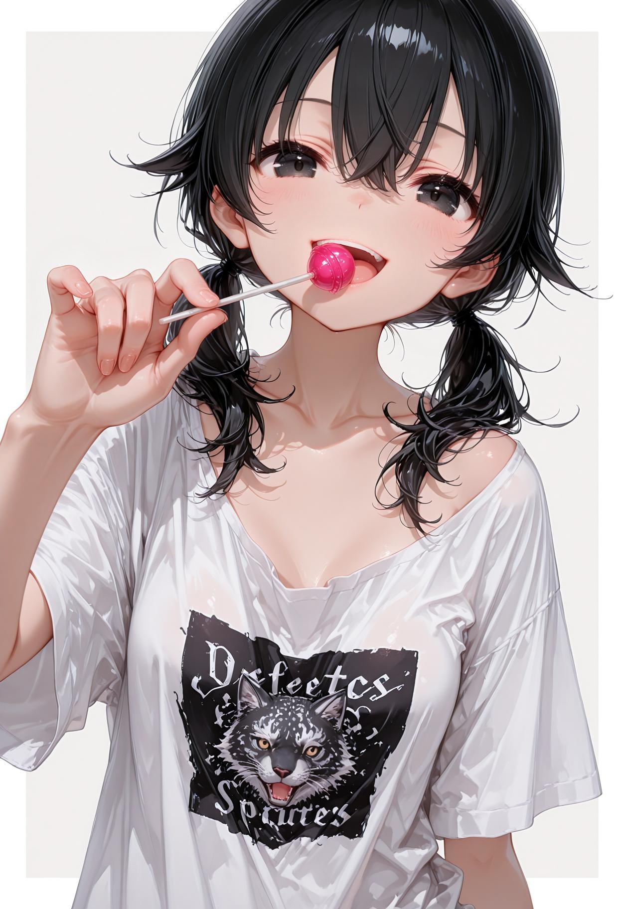 ツインテールとロリポップ | の人気AIイラスト・グラビア