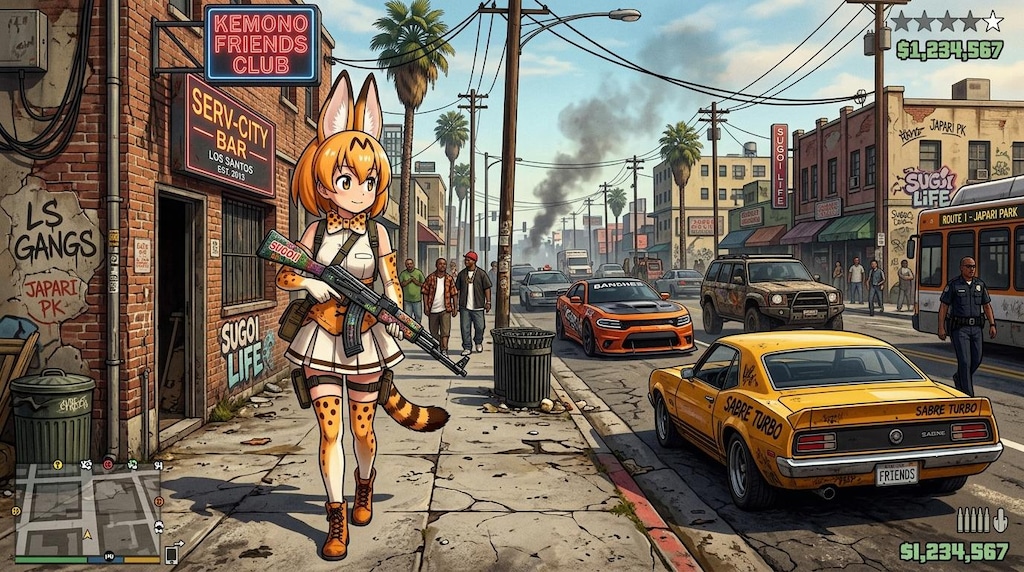 いろんなキャラでGTA＋なにか